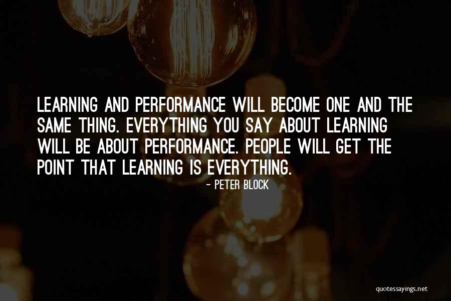 Begebenheiten Quotes By Peter Block