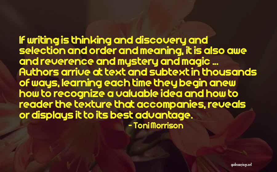 Begin Anew Quotes By Toni Morrison Begin Anew Quotes By Toni Morrison