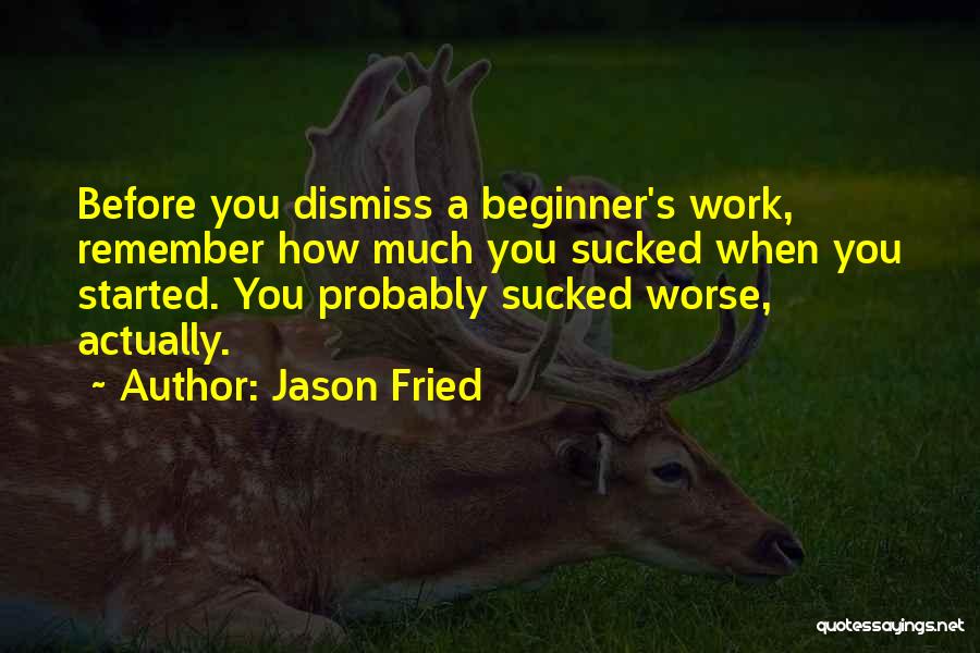 Beginner Quotes By Jason Fried