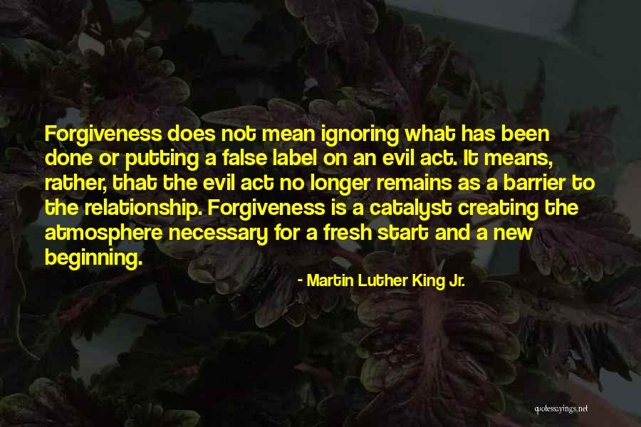 Beginning A New Relationship Quotes By Martin Luther King Jr.