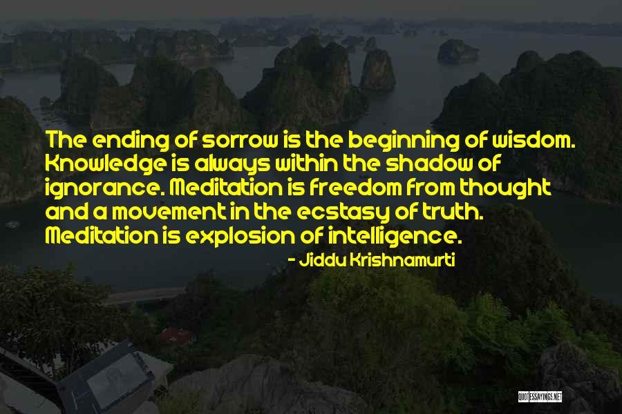 Beginning And Ending Quotes By Jiddu Krishnamurti Beginning And Ending Quotes By Jiddu Krishnamurti