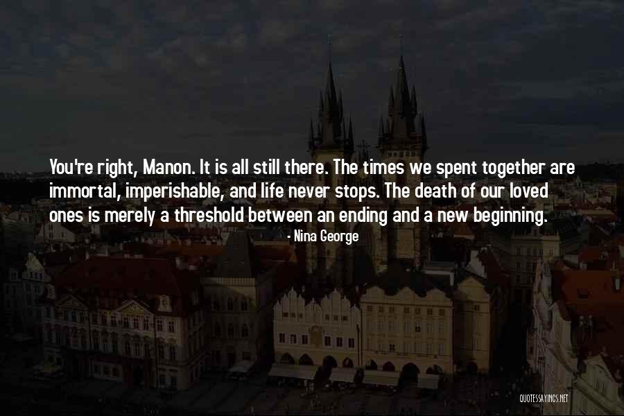 Beginning And Ending Quotes By Nina George Beginning And Ending Quotes By Nina George