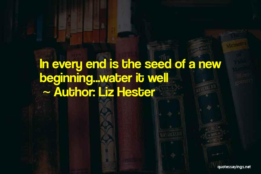 Beginning Of A New End Quotes By Liz Hester