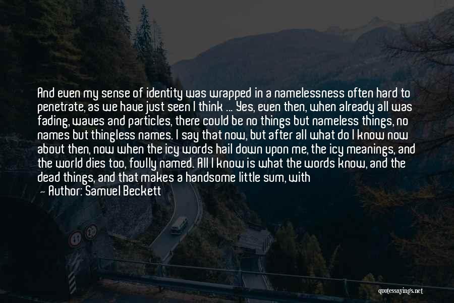 Beginning Of The Day Quotes By Samuel Beckett