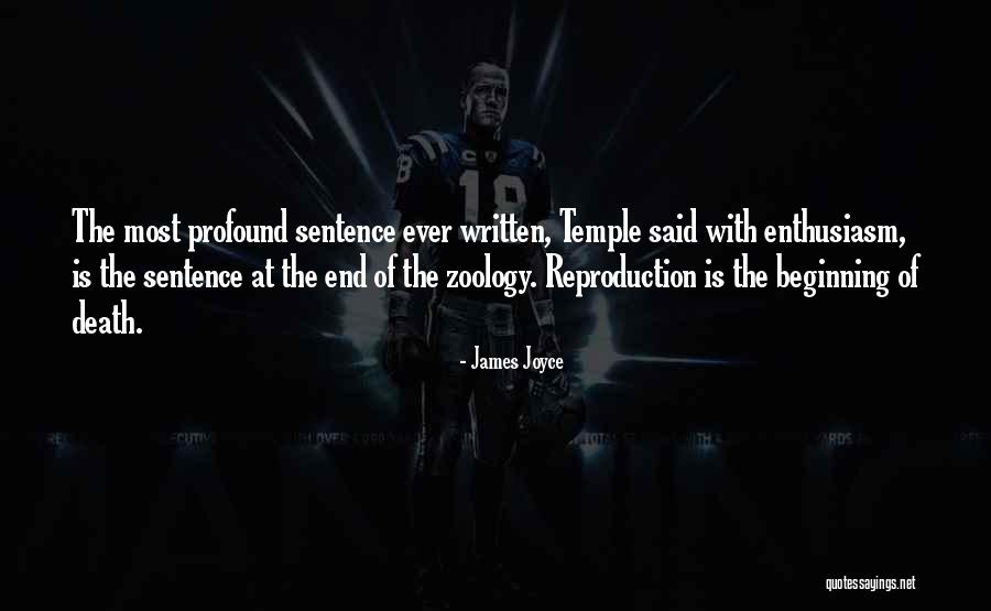 Beginning Of The End Quotes By James Joyce