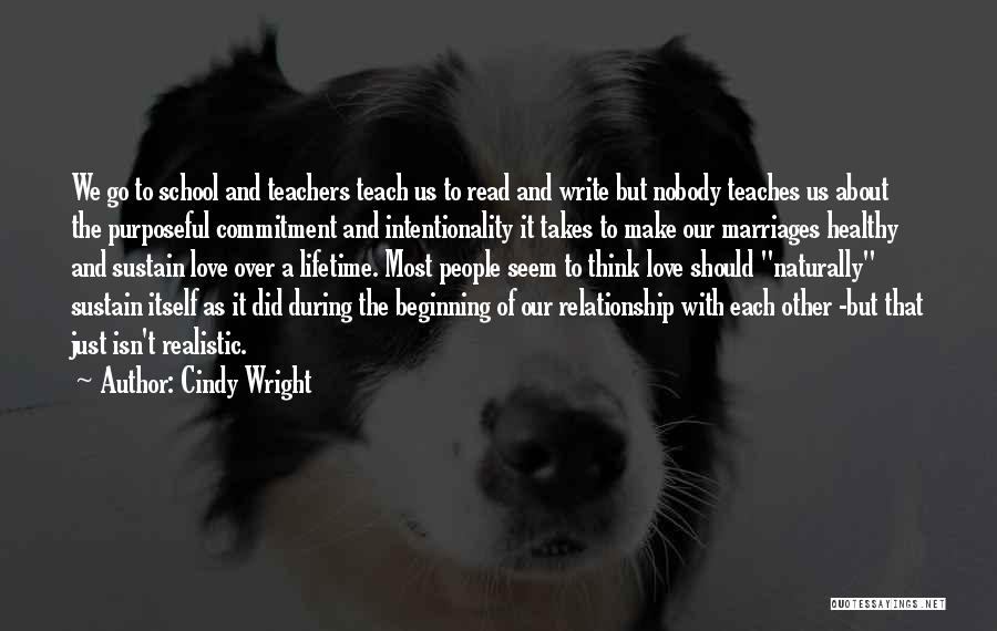Beginning Relationship Quotes By Cindy Wright