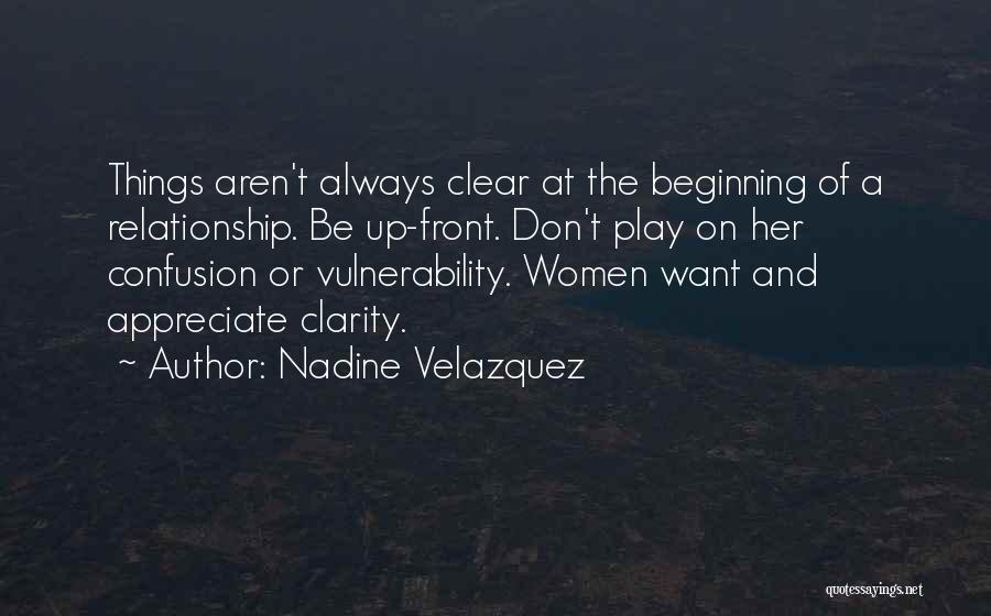 Beginning Relationship Quotes By Nadine Velazquez