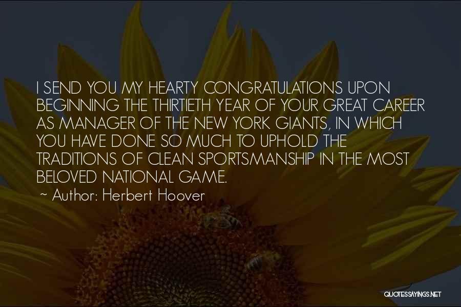 Beginning The New Year Quotes By Herbert Hoover