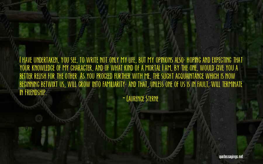 Beginning Your Life Quotes By Laurence Sterne Beginning Your Life Quotes By Laurence Sterne