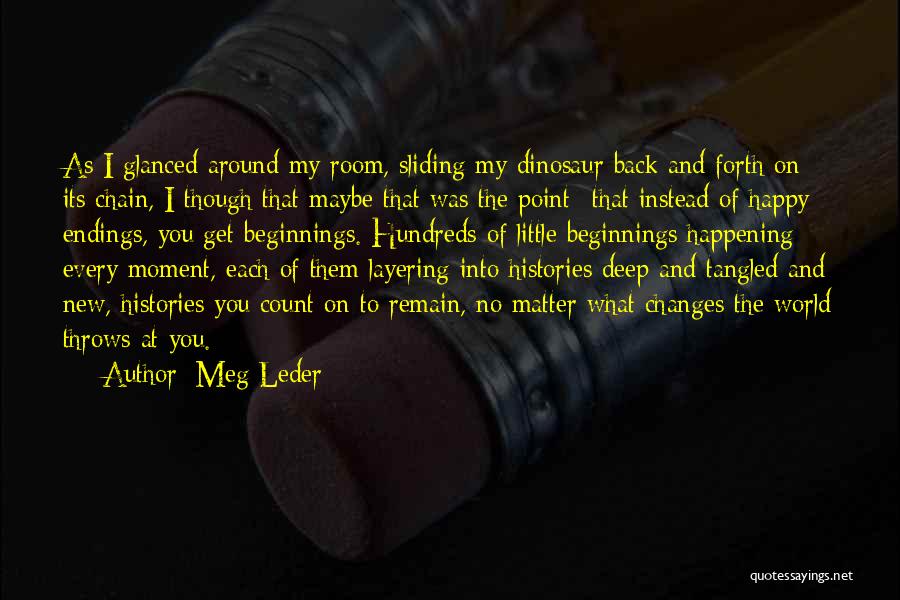 Beginnings And Endings Quotes By Meg Leder