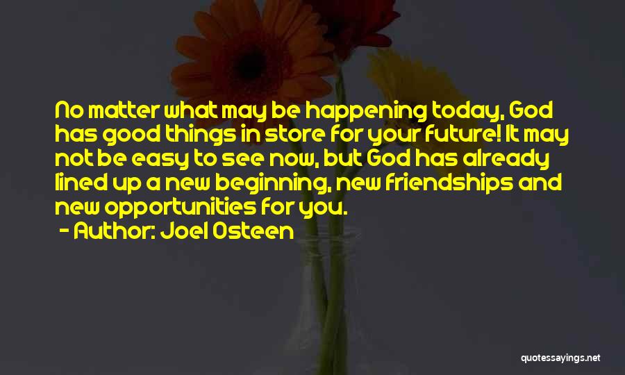 Beginnings Of Friendships Quotes By Joel Osteen