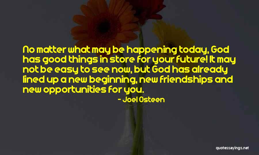 Beginnings Of Friendships Quotes By Joel Osteen