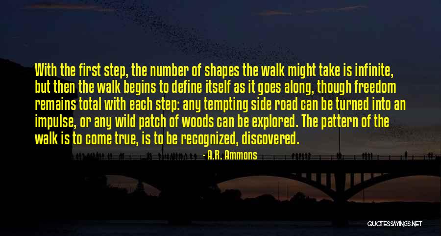 Begins With One Step Quotes By A.R. Ammons Begins With One Step Quotes By A.R. Ammons