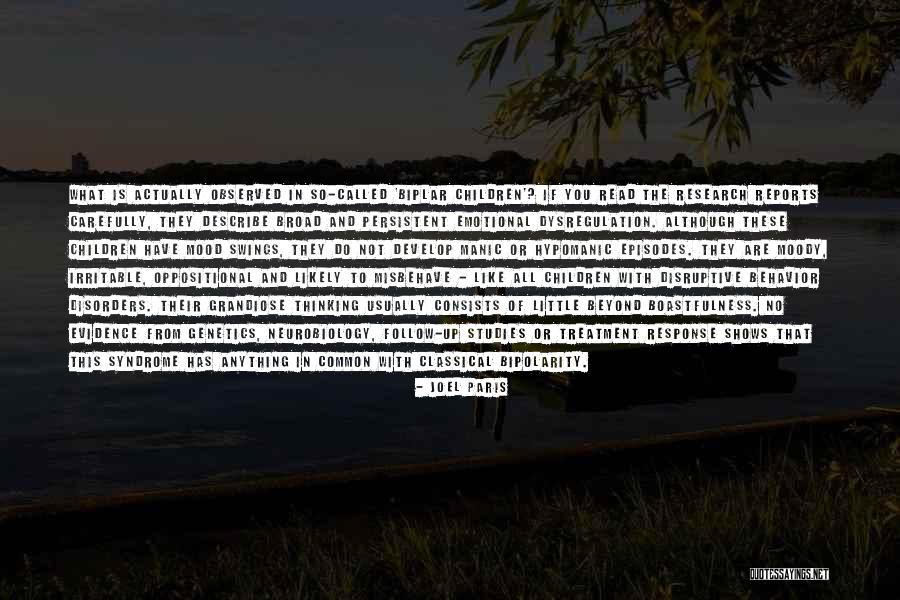 Behavior Disorders Quotes By Joel Paris Behavior Disorders Quotes By Joel Paris
