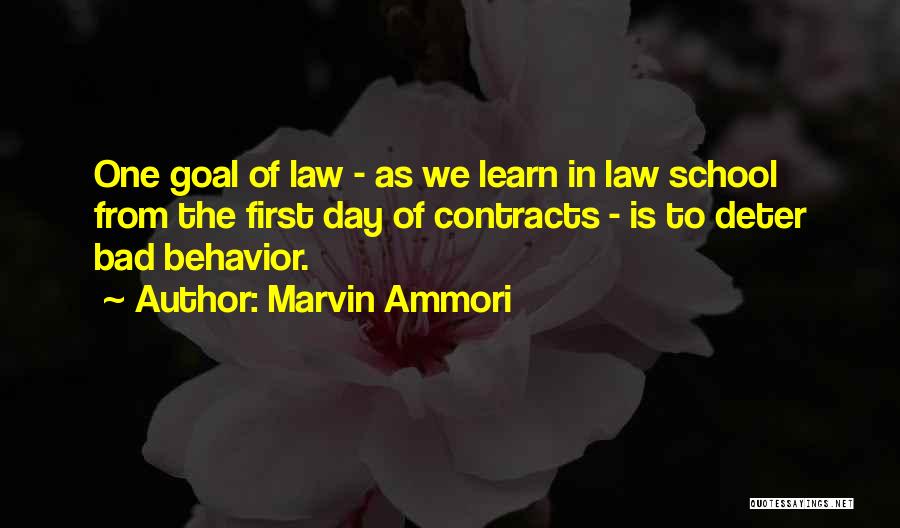 Behavior In School Quotes By Marvin Ammori