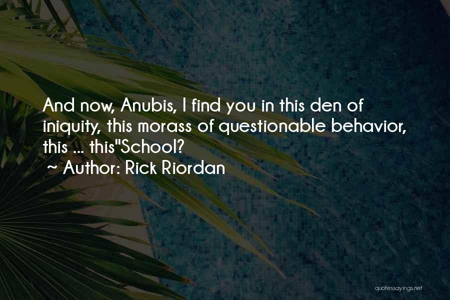 Behavior In School Quotes By Rick Riordan