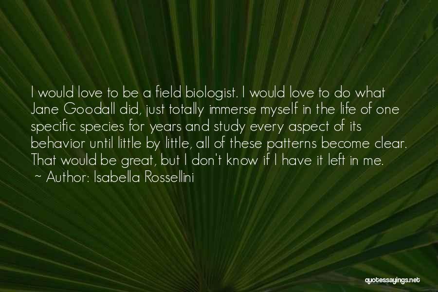 Behavior Patterns Quotes By Isabella Rossellini