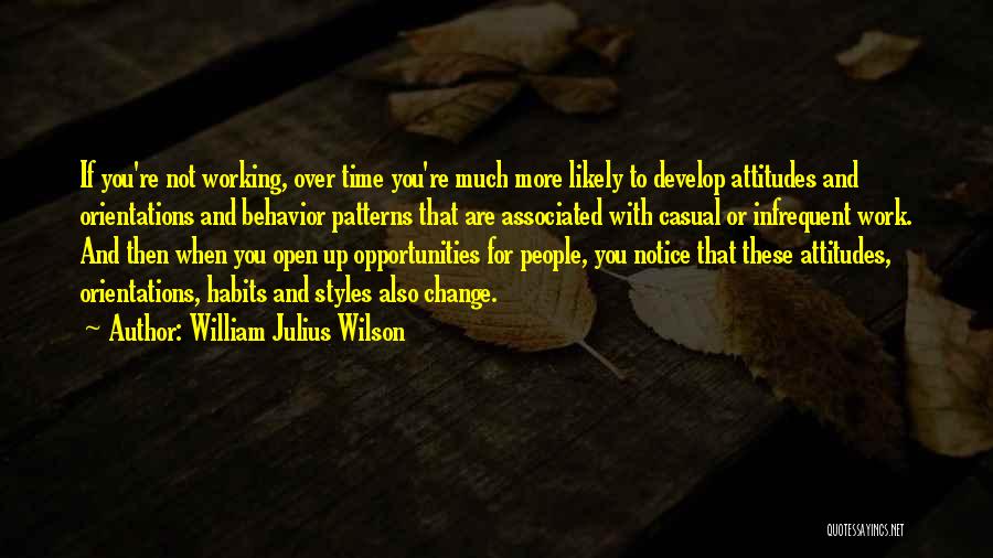 Behavior Patterns Quotes By William Julius Wilson