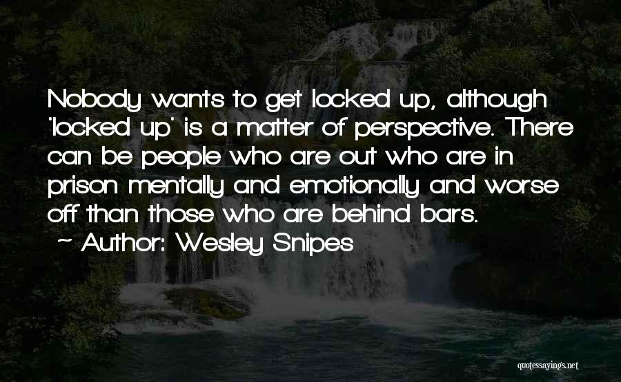 Behind Bars Quotes By Wesley Snipes