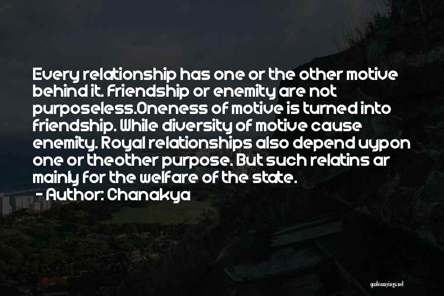 Behind Every Relationship Quotes By Chanakya