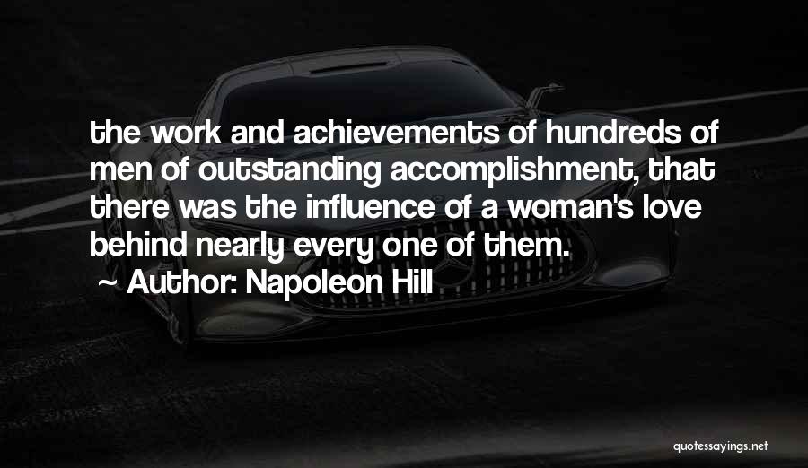 Behind Every Woman Quotes By Napoleon Hill