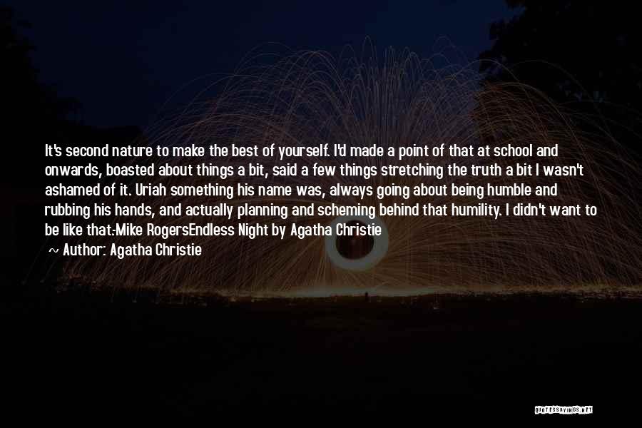 Behind The Name Quotes By Agatha Christie