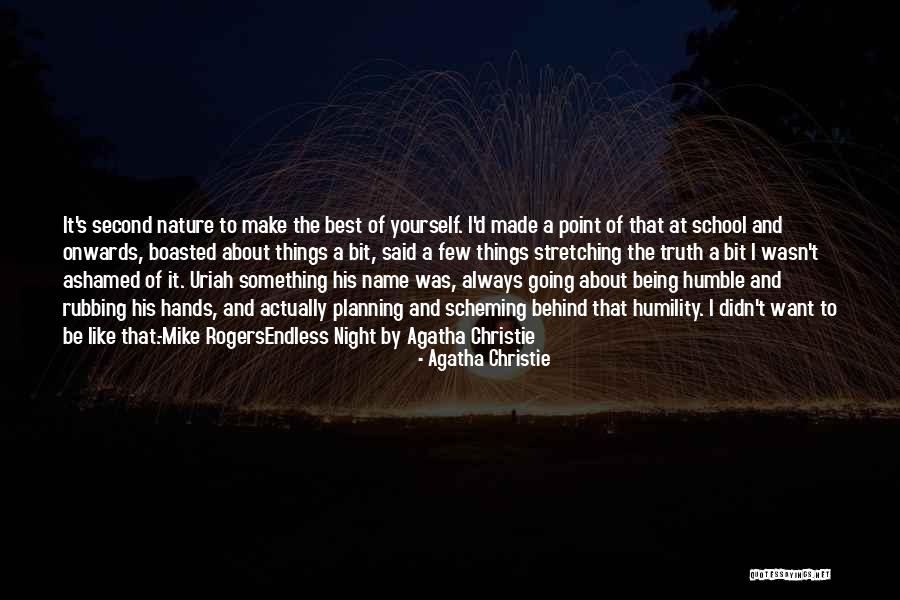 Behind The Name Quotes By Agatha Christie