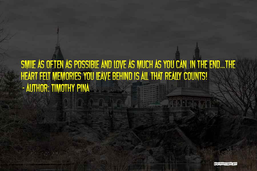 Behind The Smile Quotes By Timothy Pina