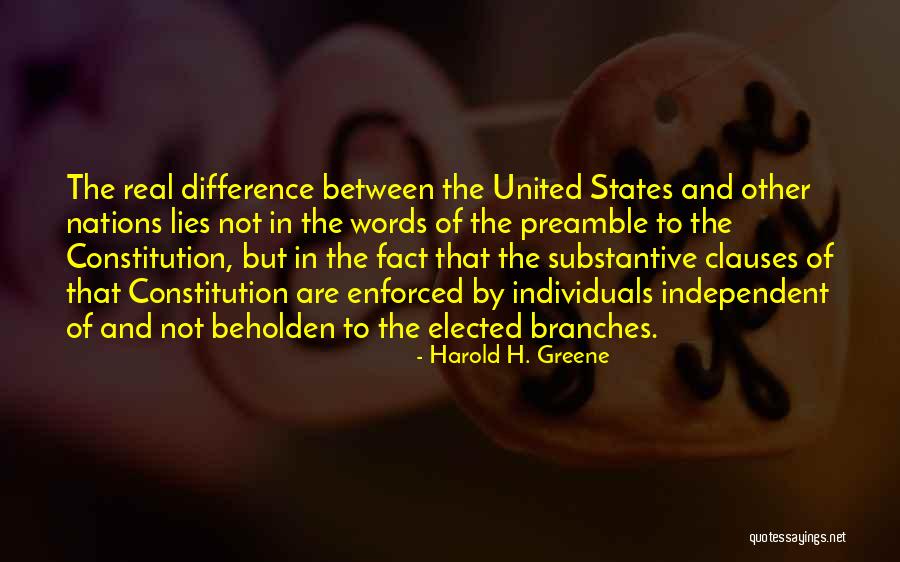 Beholden Quotes By Harold H. Greene Beholden Quotes By Harold H. Greene