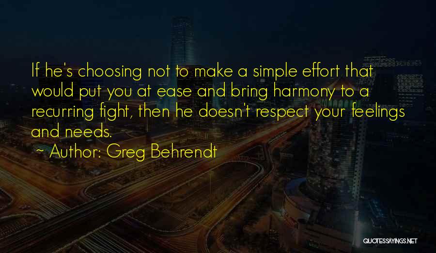 Behrendt Quotes By Greg Behrendt