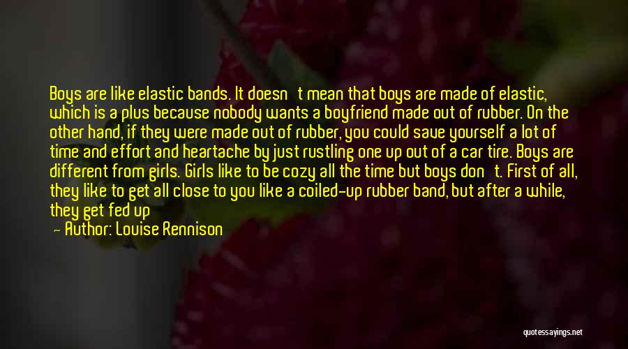 Being A Boyfriend Quotes By Louise Rennison
