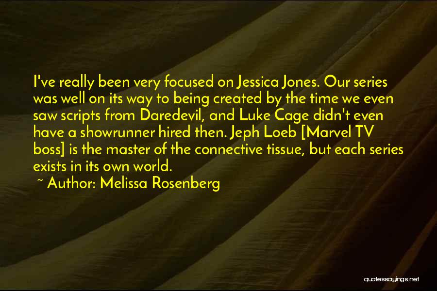 Being A Daredevil Quotes By Melissa Rosenberg