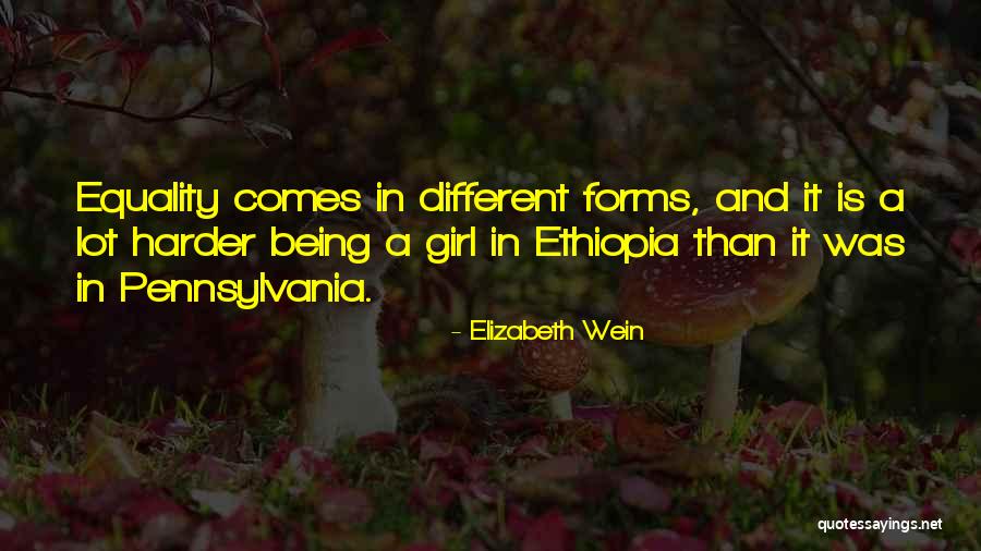 Being A Different Girl Quotes By Elizabeth Wein