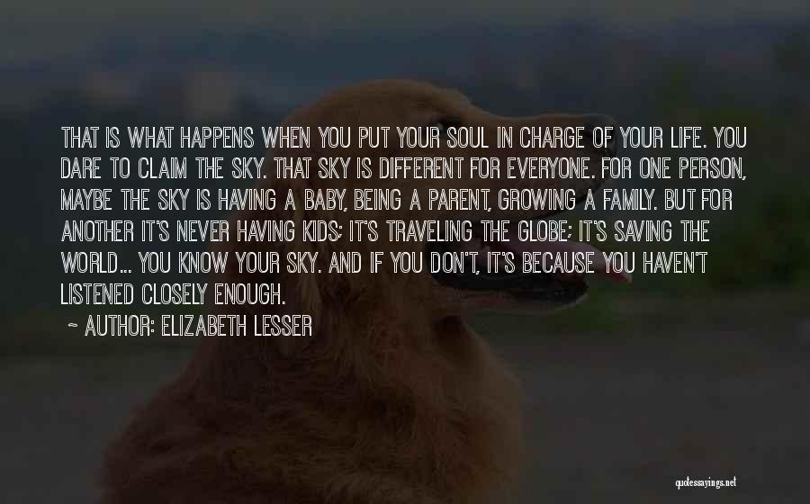 Being A Family Person Quotes By Elizabeth Lesser