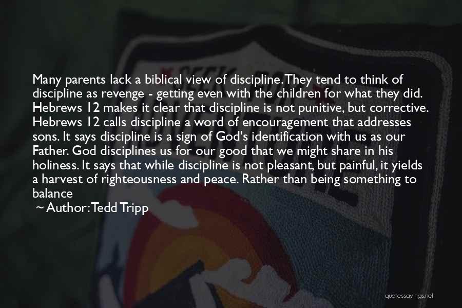 Being A Father Bible Quotes By Tedd Tripp