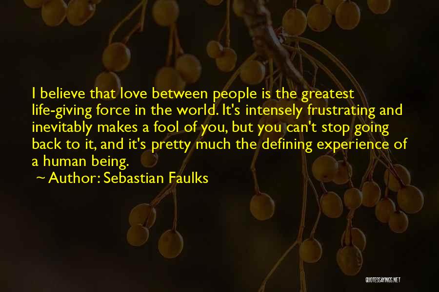 Being A Fool In Love Quotes By Sebastian Faulks