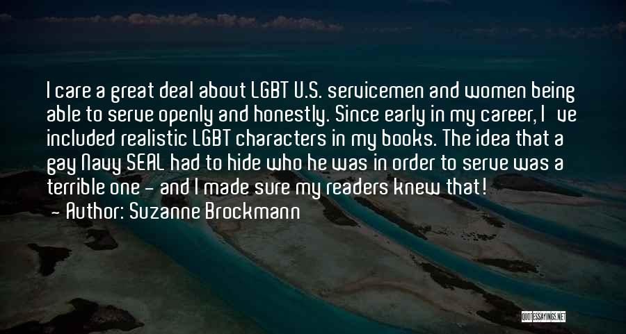 Being A Gay Quotes By Suzanne Brockmann