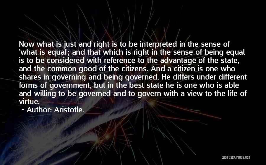 Being A Good Citizen Quotes By Aristotle.