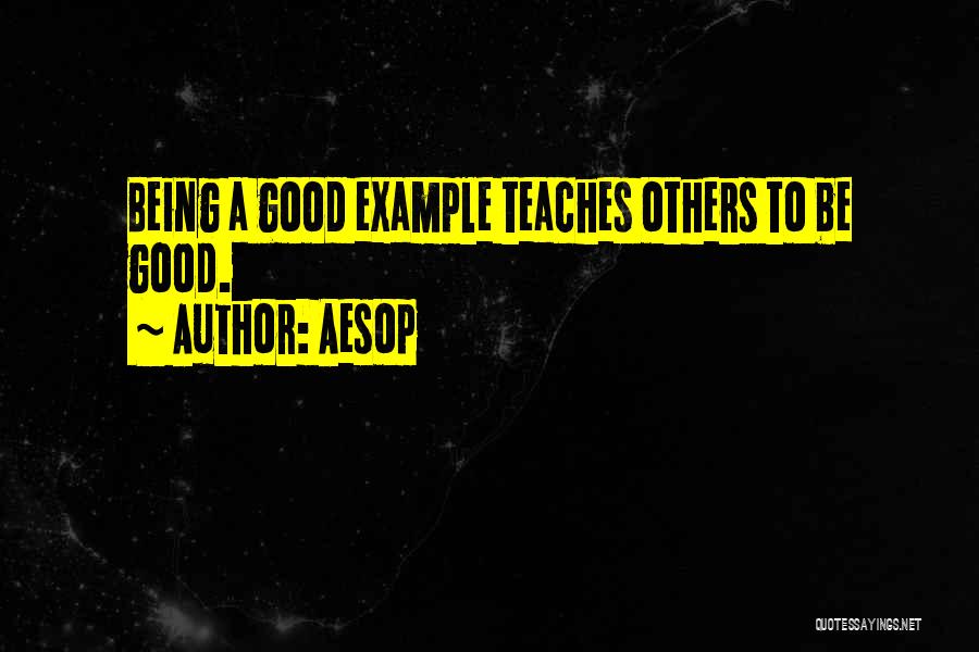 Being A Good Example To Others Quotes By Aesop