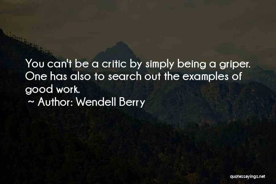 Being A Good Example To Others Quotes By Wendell Berry