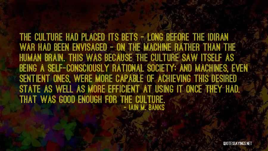 Being A Good Human Being Quotes By Iain M. Banks