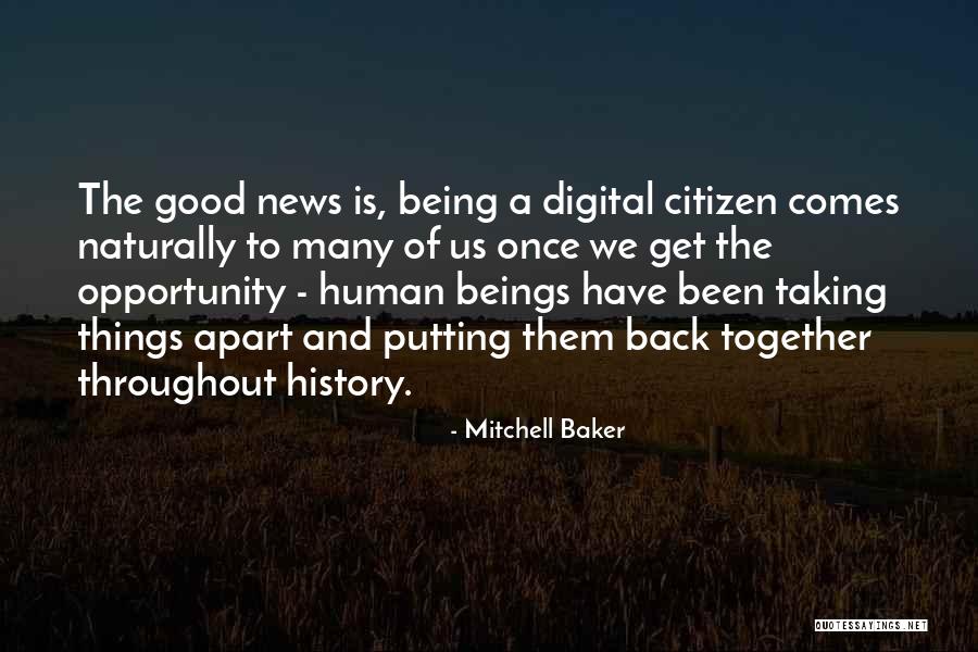 Being A Good Human Being Quotes By Mitchell Baker