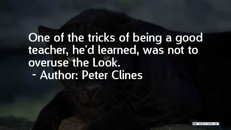 Being A Good Teacher Quotes By Peter Clines