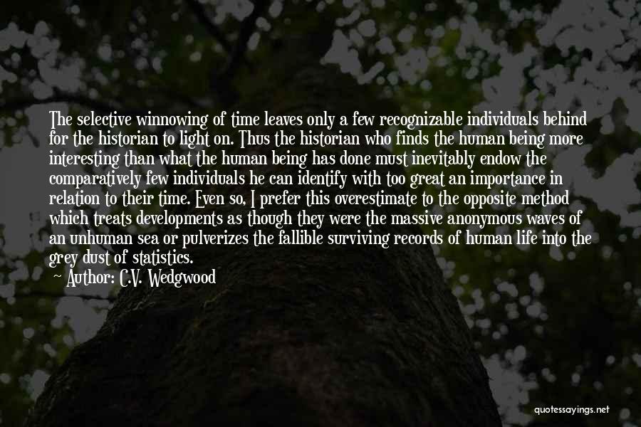 Being A Historian Quotes By C.V. Wedgwood