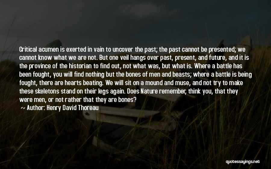 Being A Historian Quotes By Henry David Thoreau