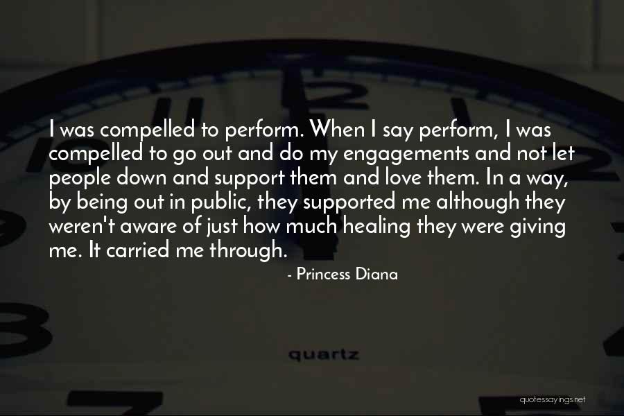 Being A Let Down Quotes By Princess Diana