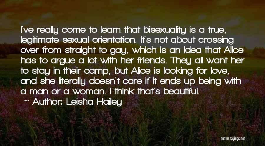 Being A Man In Love Quotes By Leisha Hailey