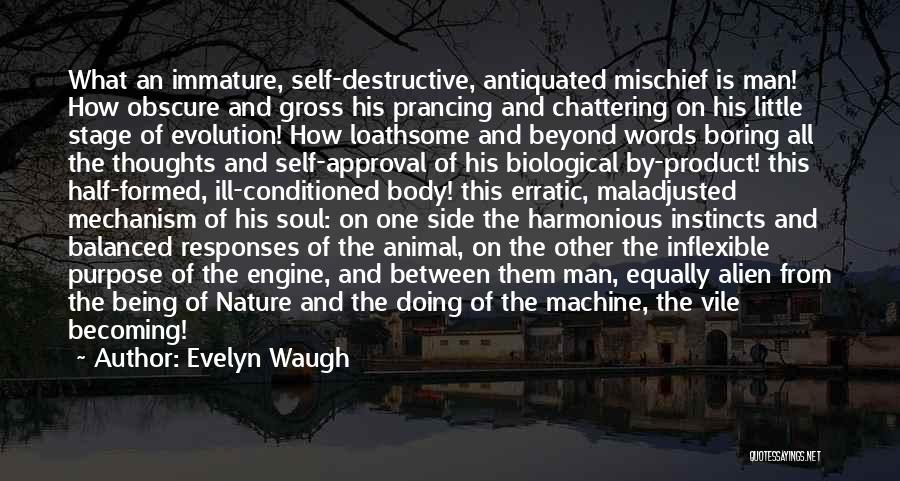 Being A Man Of Few Words Quotes By Evelyn Waugh