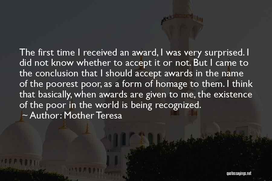 Being A Mother For The First Time Quotes By Mother Teresa