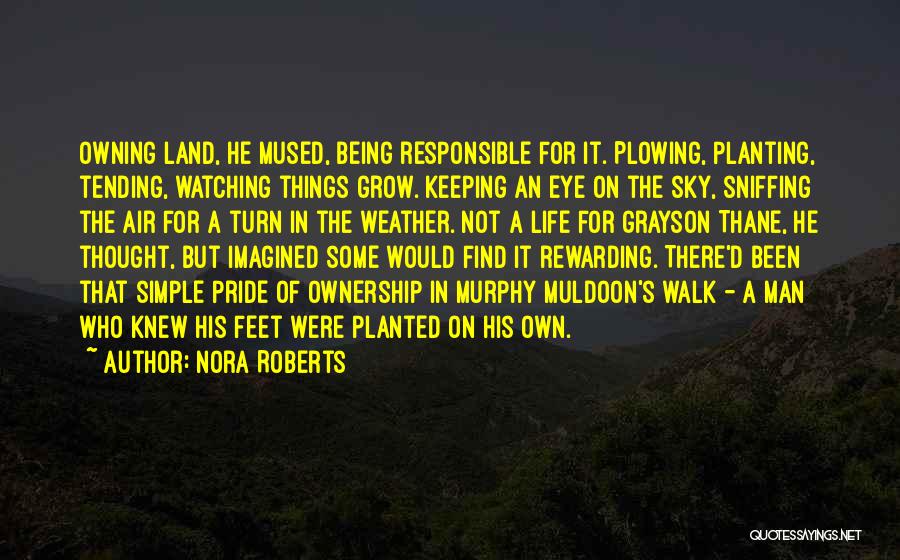 Being A Responsible Man Quotes By Nora Roberts